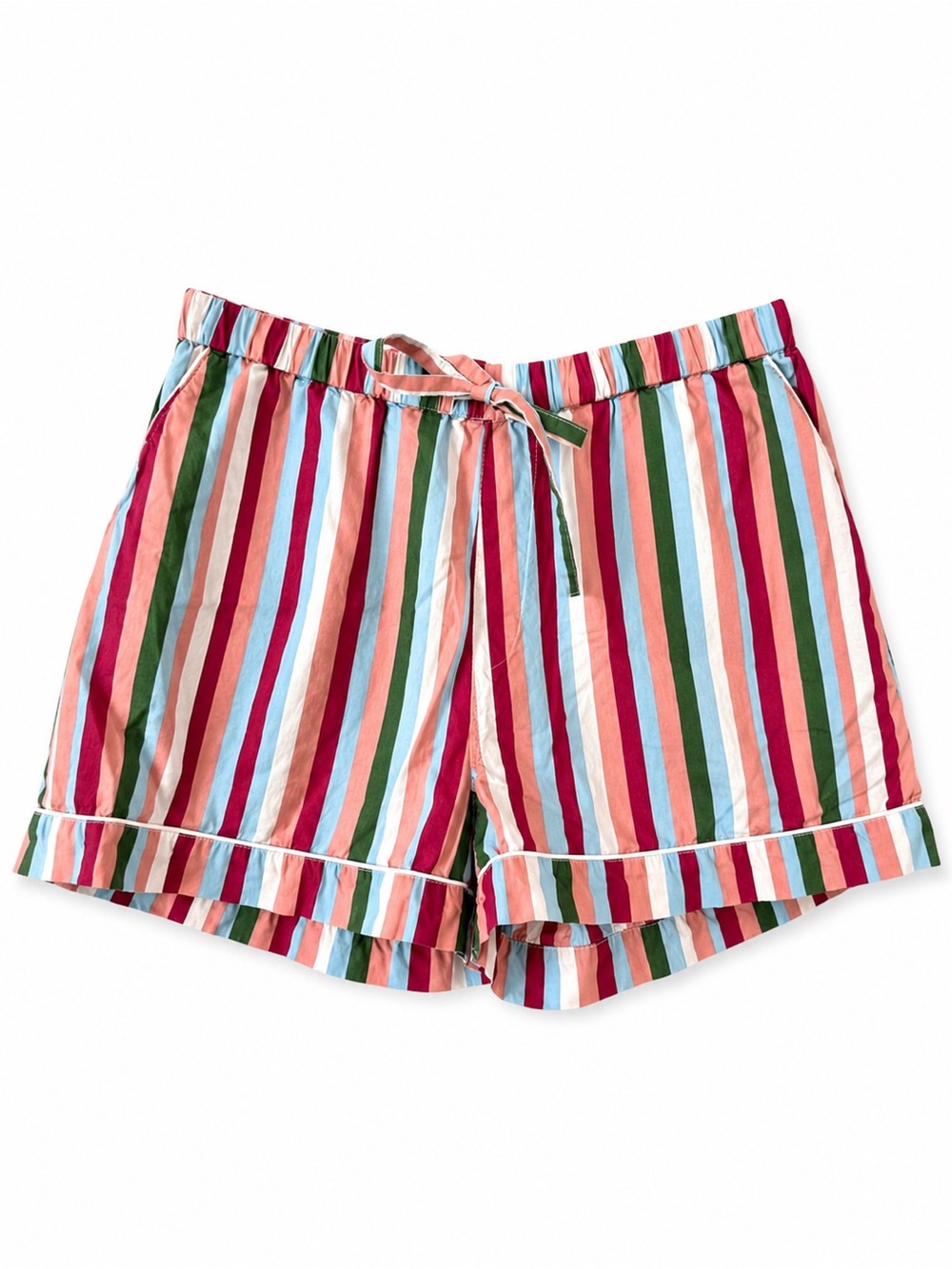 Printfresh Anthropologie‎ Stripe Pajama Shorts XS Lounge Cozy Colorful